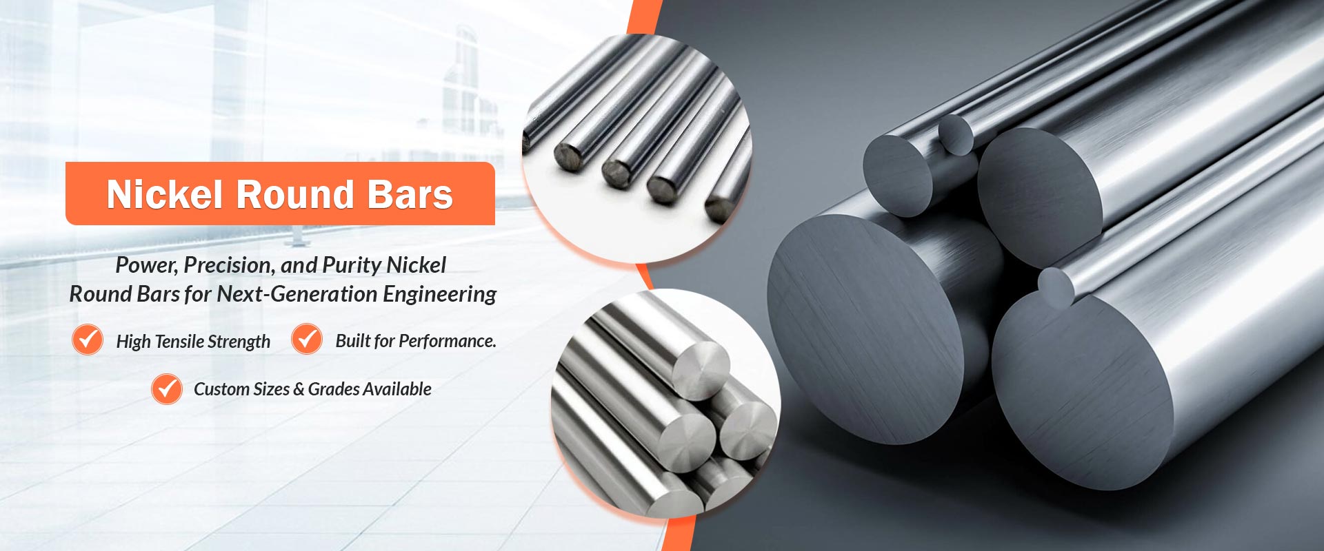 Nickels Round Bars Exporters & Suppliers in India | Shubham Metals Bangalore