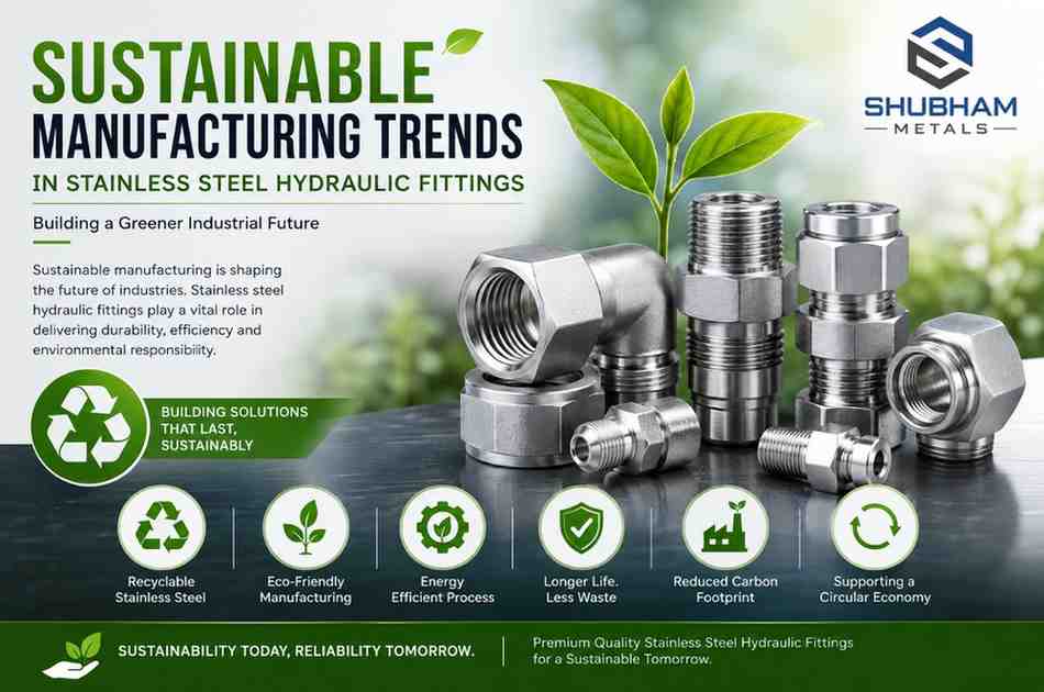 Sustainable Manufacturing Trends in Stainless Steel Hydraulic Fittings