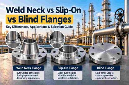 What Is the Difference Between Weld Neck, Slip-On, and Blind Flanges? | Technical Insights by Shubham Metals Bangalore