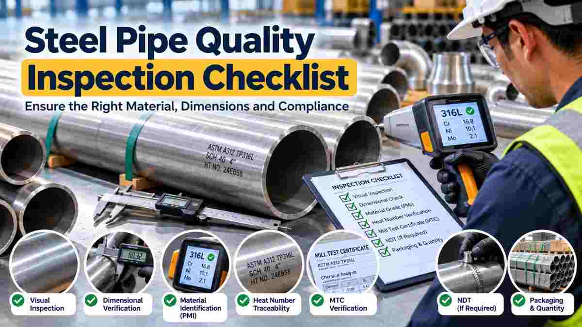 What Quality Checks Should You Perform Before Accepting Industrial Steel Pipes and Fittings?