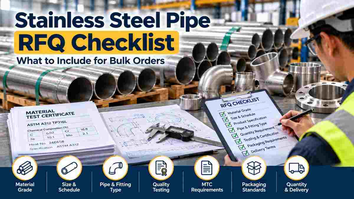 What Should You Include in an RFQ for Bulk Stainless Steel Pipes and Fittings?